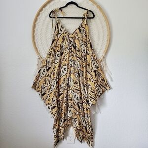 Maui Candice Bohemian Lagenlook Multicolor Tunic Coverup Top O/S